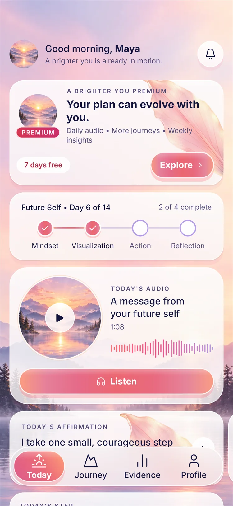 A Brighter You screen